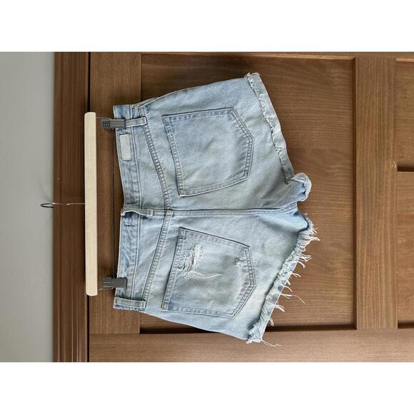 Abercrombie & Fitch Annie High Rise Denim Jean Shorts Distressed Women’s 10/30 - Picture 5 of 12